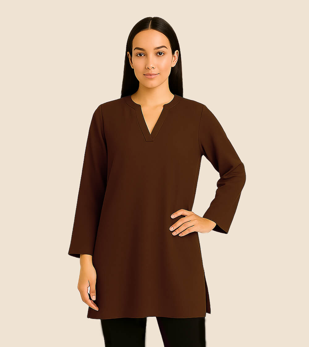 Straight-Cut Kurti Top